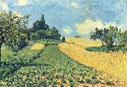 Alfred Sisley Getreidefelder auf den Hugeln von Argenteuil oil painting reproduction